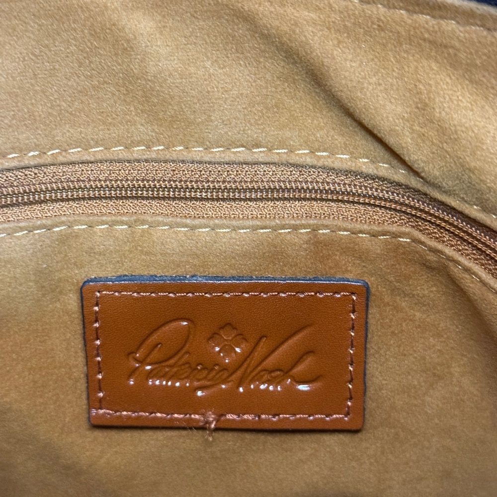 Patricia Nash Nazaire Blue Leather Top Zip Crossbody Bag - Picture 6 of 16